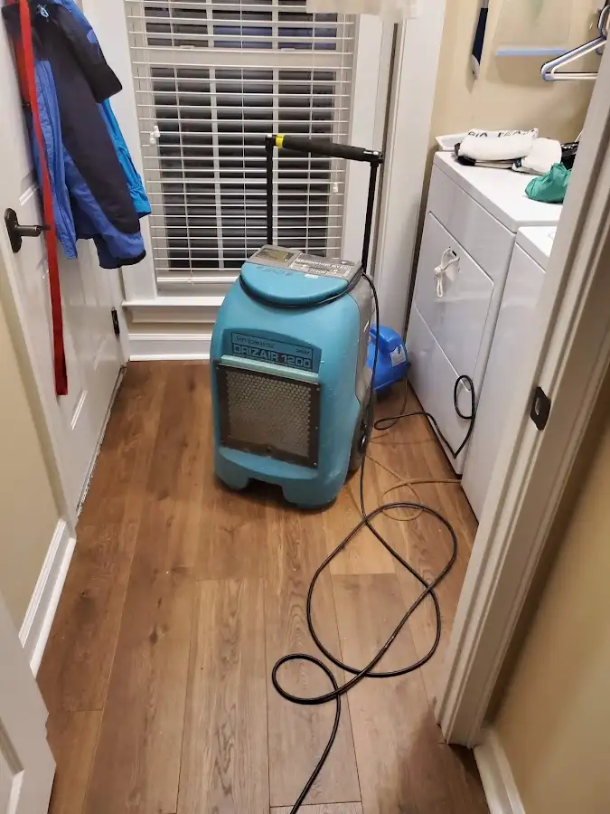 Commercial dehumidifier deployed for Flood Damage Cleanup in Southbury